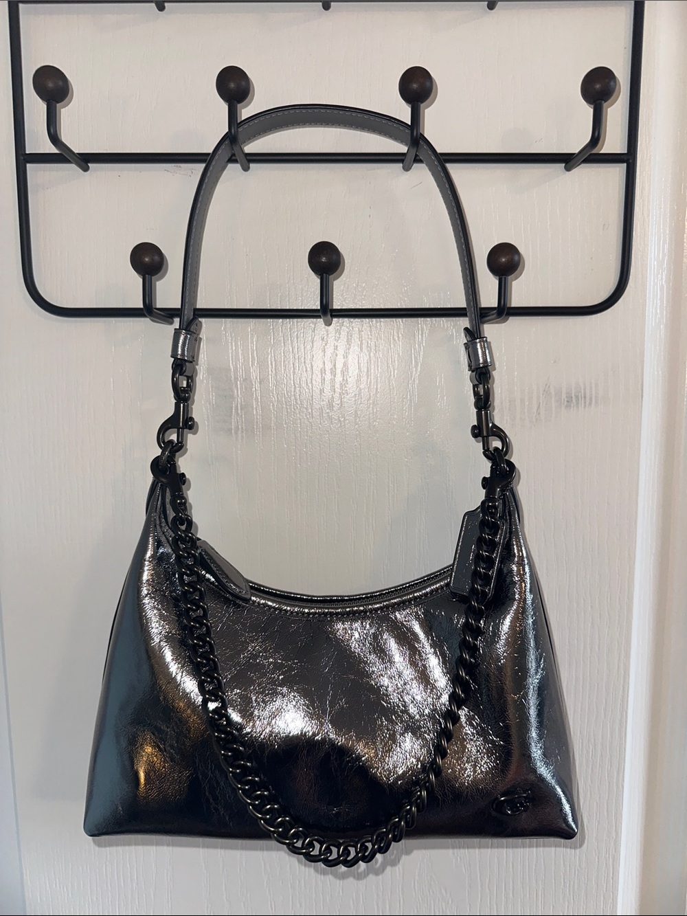 Coach - Juliet Shoulder Bag 25 in Pewter/Anthracite - Picture 6 of 6